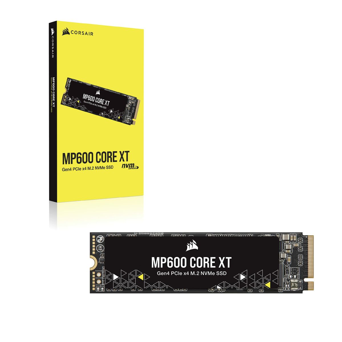 Harddisk Corsair MP600 CORE XT Intern Spilling SSD QLC 3D NAND 2 TB 2 TB SSD